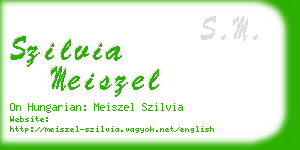 szilvia meiszel business card